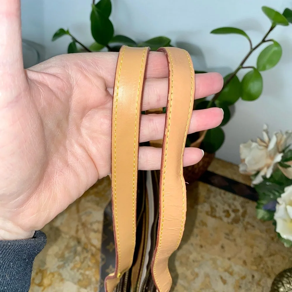 Monogram Canvas Brown Tote with Matching Monogram Wallet - Picture 7 of 12